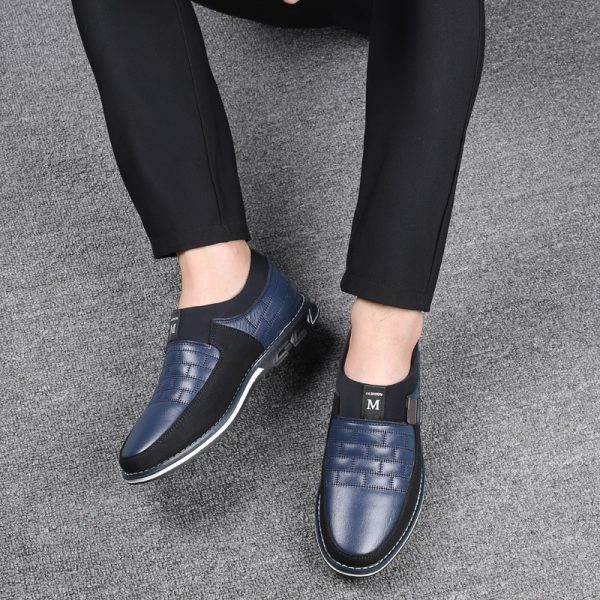 Men's Casual Suede Panelled Slip-One Shoes - Image 3