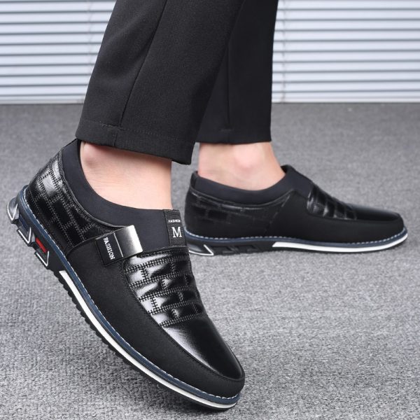 Men's Casual Suede Panelled Slip-One Shoes - Image 6