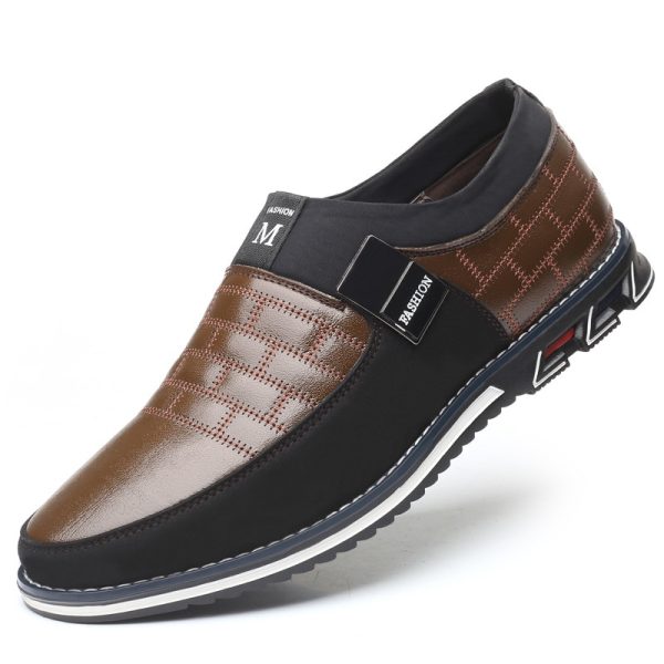 Men's Casual Suede Panelled Slip-One Shoes - Image 4